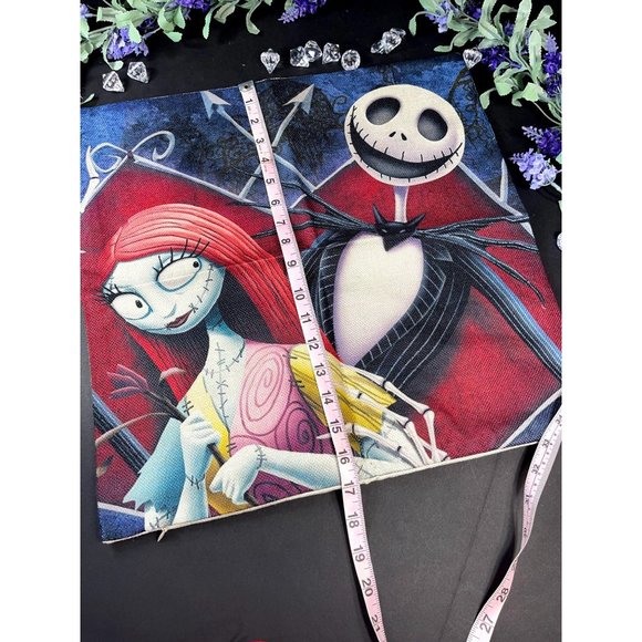 Nightmare Christmas Pillowcase Jack Sally Home Decor Pillow Cushion Cover - Picture 8 of 11